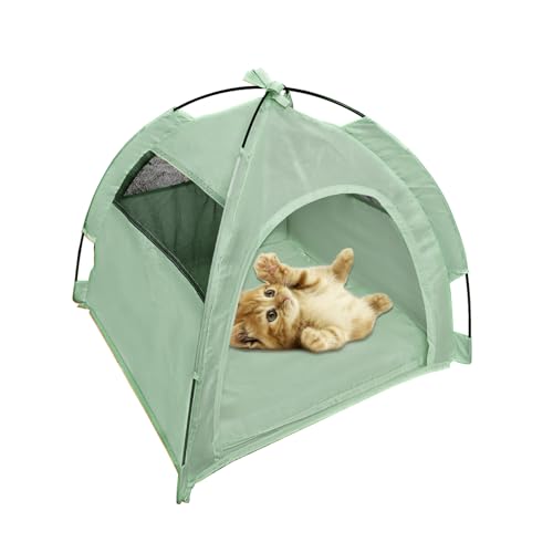 Kapler Tipi-Zelt für Haustiere – Abnehmbares und Waschbares Hundezelt mit Kissen für Hunde und Katzen 50 * 50 * 45cm