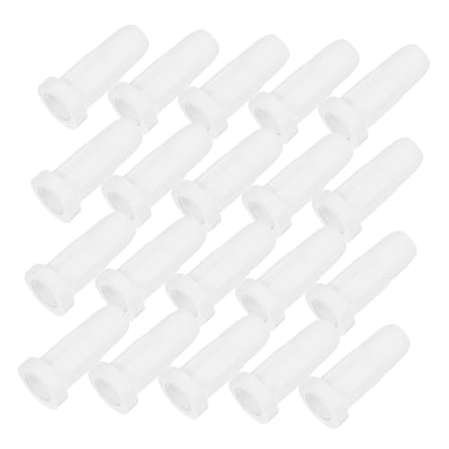 Hoement Krippenradstopper-Set 40-teilig Kunststoff-Lenkrollenabdeckungen weiß für Babybetten