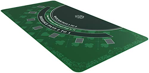 Bullets Playing Cards, Blackjack Matte, 180 x 90cm, Grün