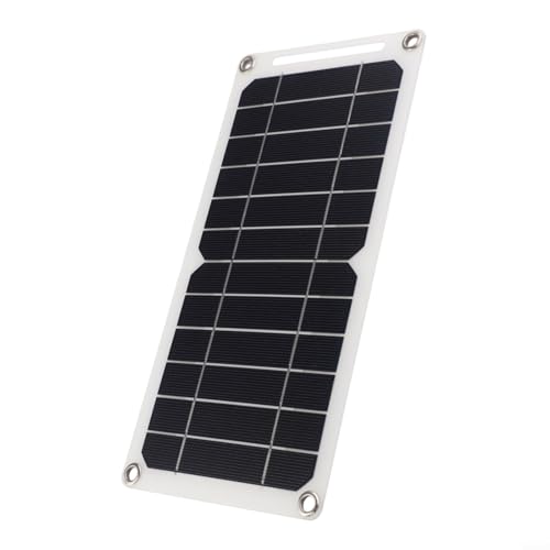Feegow Solarpanel Monokristallines 5V 30WUSB Ladegerät, Monokristallines Silikon Auto Handy Ladegerät Power Bank Outdoor Auto Aufladen Indoor Outdoor Einsatz