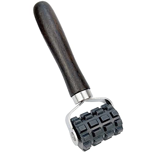 Ewrap 50 mm Nahtroller, zum Verlegen Selbstklebender Dämmmatten, Andrückrolle, Fahrzeuganwendungswerkzeug, zur Wärmedämmung, Schalldämmung und Dachdämmung, mit Holzgriff, 18 cm lang