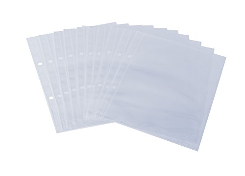 SIGEL SM191 Einzel-Transparenthüllen für A5 Speisekarten-Mappen, 10 Stück