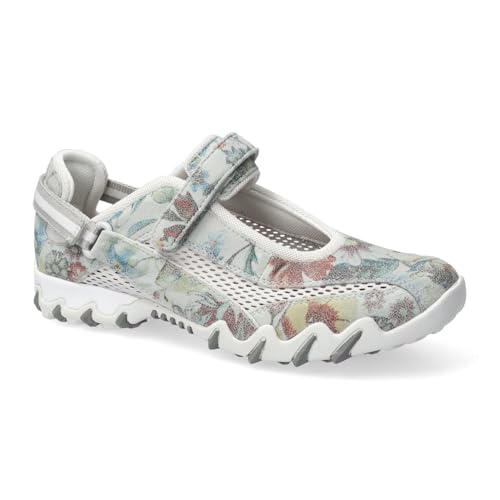 Allrounder NIRO Sneaker, Klettverschluss, Lt. Grey/Nimbus Cloud, H. Flowers 06 / Open Mesh 61 Grau Gr. 38
