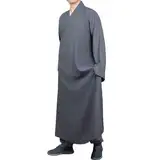 Enigmaire Meditationskleidung,Buddhistische Kleidung,Shaolin Tempel Mönch Kleidung Kung Fu m Anzug,Breathable,für Kampfsport,Tai Chi,Kung Fu,Meditation,Wing Chun und Meditationspraktiker