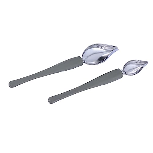 GRIRIW 2Stücke Saucenlöffel Aus Dekorative Verschönerungslöffel Für Präzises Anrichten Von Saucen Und Desserts Für Koch Und Backliebhaber