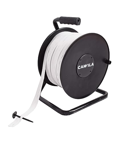 Cawila Spielfeldmarkierung, 100 Meter Länge, Markierungsband zur Markeirung von Spielfeldern Weiss One Size