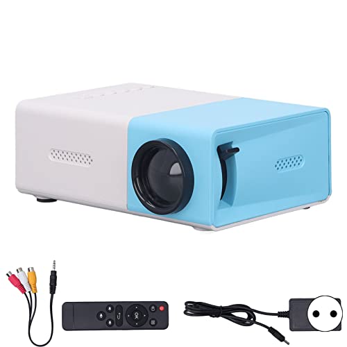 1080P HD-Miniprojektor mit Integriertem Lautsprecher, Bildgebung mit Diffuser Reflexion, Einfacher Anschluss für Laptop, Telefon, Kamera, TV-Box, Spiele, Filme, Party, 100–240 V