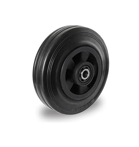 Einbaurad 125 mm Vollgummi schwarz