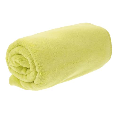 VOSAREA Mikrofaser Sporthandtuch Gelb Schnelltrocknendes Kühles Fitnesshandtuch für Yoga Camping Gym und Golf Ultra Atmungsaktiv und