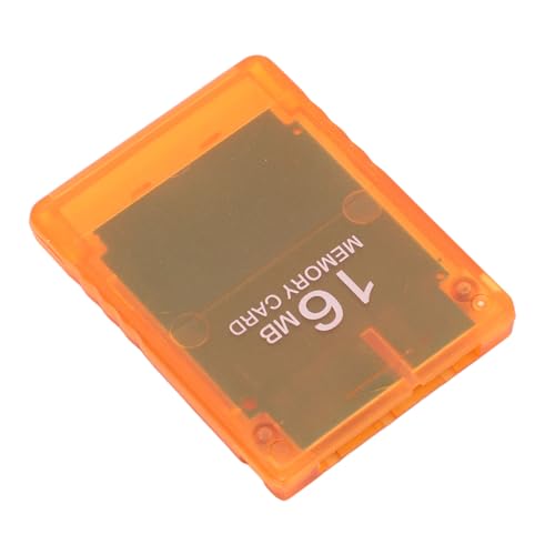 Spielspeicherkarte, Hohe Kompatibilität, Professionell, Leicht, Spielkonsolen-Programmkarte, Plug-and-Play für Spielzubehör (transparent orange)