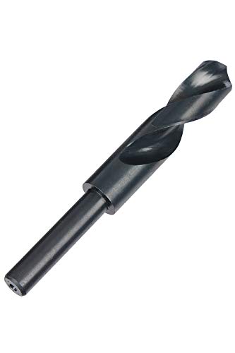 UK Drills HSS-Bohrer, 38 mm, für Schmiedearbeiter, reduzierter Schaft, gerollter HSS-Bohrer, Hochgeschwindigkeitsstahl