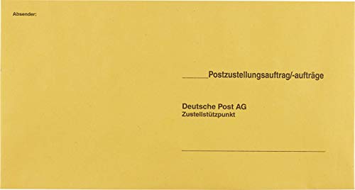 Postzustellungsumschlag/Äußere Hülle für förmliche Zustellung/HK/gelb / 1000 Stück