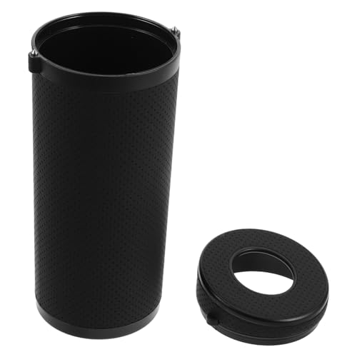 MUCKLILY Eleganter Auto Taschentuchhalter Aus Pu Leder Runde Tissue Box Für Autos Praktischer Tissue Dispenser Für Reise Büro Und Zuhause Universelle Passform Für Fahrzeugtypen