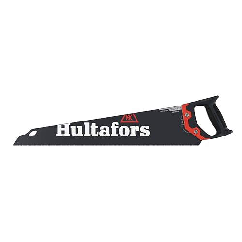 Handsäge 550mm von Hultafors I 11 Zähne pro Zoll I 45° & 90° Markierung I Säge für Holz & Laminat I Mit umweltfreundlicher Wachs-Pulverlackierung & ergonomischem Griff I Inkl. Klingenschutz I 591103