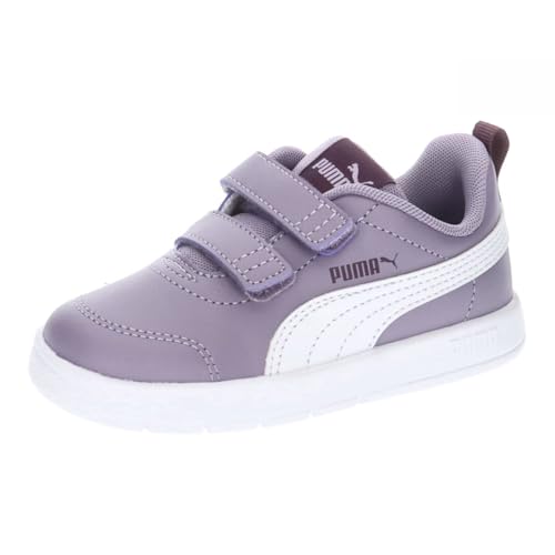 PUMA Jungen Unisex Kinder Courtflex V3 V Inf Sneaker, Pale Plum White, 27 EU