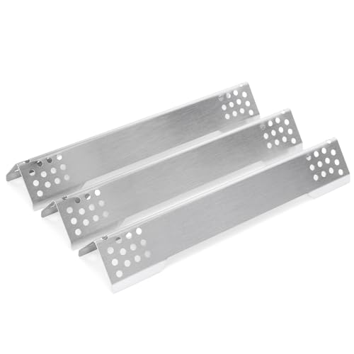 GFTIME 40.2CM Edelstahl Brennerabdeckung Gasgrill für Rösle Videro G3, G3-S, G3-S Nero, Vario+, Flammenverteiler 1.0MM für Rösle Videro Ersatzteile, Zubehör für G2, G4, G6 Serie und Sansibar, 3 Stück