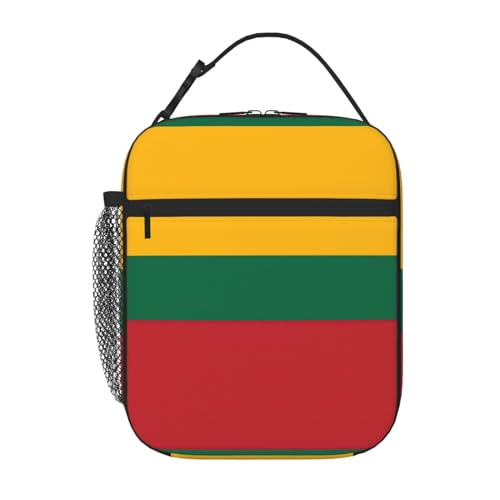 GaxfjRu Stilvoller Thermo-Lunchbehälter mit Flagge von Litauen, leicht, isoliert, ideal für die Arbeit von Erwachsenen