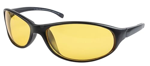 Walser Nachtfahrbrille Schwarz Nachtsicht Brille für Scheinwerfer Schlechtwetter Gläser Anti Blende Blendschutz Universalgröße 30240