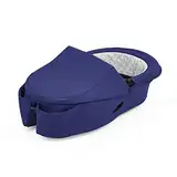 Stokke Xplory X Babyschale, Royal Blue – Abnehmbare Babywanne für Xplory X Kinderwagen – Innen gepolstert & atmungsaktive Matratze – mit Vabnehmbarem Windschutz & 2 praktischen Taschen