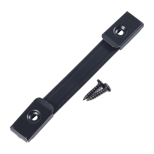 Générique Guitar Base Handle Ersatz – Instrumentengehäuse-Griff, langlebiger Eisen-Lautsprechergriff, Eisenschnalle, Griff für Lautsprecher aus weichem Leder für Hau