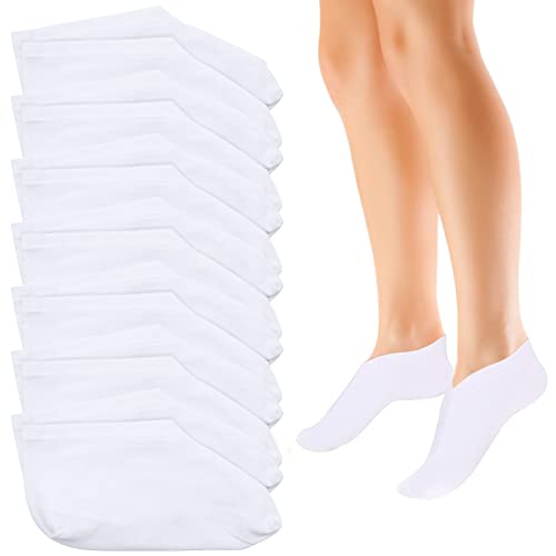 Scettar 7 Paar Feuchtigkeitsspendende Socken, Anti-Rutsch Fuß Spa Gel Socken Fußpflege Baumwollsocken für Frauen Männer Fußpflege für Hornhaut Entfernen, Trockene Rissige Füße