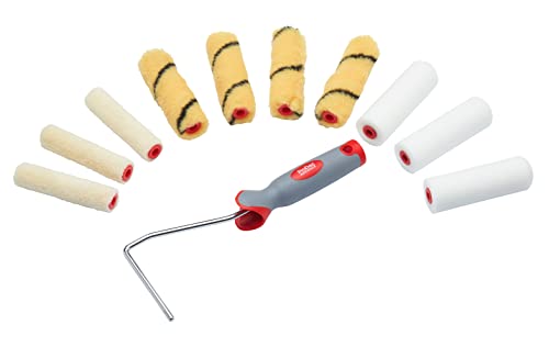 ProDec PRRF005 Mini-Farbroller mit Bügeln, 10,2 cm, verschiedene Farben, 11-teilig