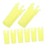 NUOBESTY 10St Strickwerkzeug für Gummibänder DIY Strickwerkzeug Gummiband Handwerk Kunststoff-Webstuhl Basteln mit Gummibändern Blumenwebstuhl Spulenwebstuhl zum Häkeln Webstühle Abs Yellow