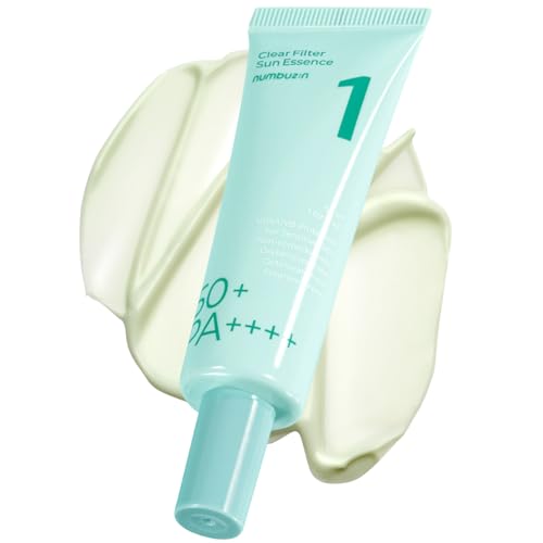 numbuzin Nr.1 Sonnencreme | Klarfilter-Sonnenessenz | Kein Weißstich, Feuchtigkeitsspendend, kühlend, leichtes Finish | 50 ml