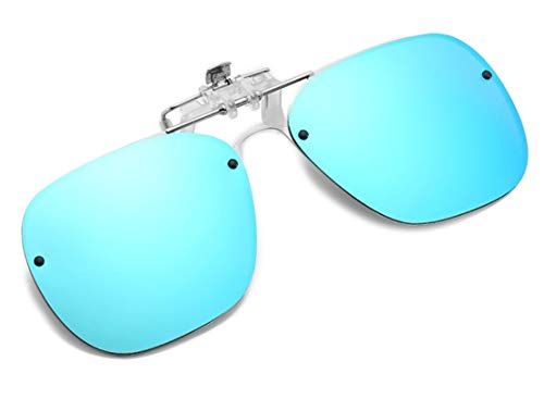 DAUCO Aufstecker Sonnenbrille für Brillenträger Überzieh-Sonnenbrille mit Brillen-Etui für Herren und Damen Sonnenbrillen-Clip
