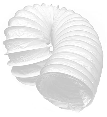 H&C VENT PVC Schlauch für Trockner, Klimageräte & Lüftungssysteme - Trocknerschlauch, Absaugschlauch & Abluftschlauch für Klimaanlage & Dunstabzugshaube - Klima Warmluftschlauch (Ø 125 mm - 1M)