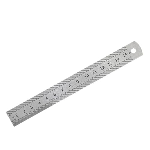Jingyingtt 3-teiliges gerades Lineal-Set aus Edelstahl mit präziser doppelseitiger Zoll- und metrischer Teilung, 12 Zoll, 8 Zoll und 6 Zoll, 15–30 cm