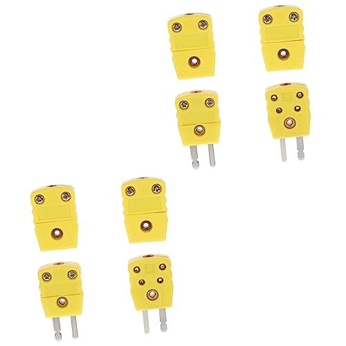 Mobestech 8 Stk Mann Und Frau Verbindung Thermoelement-stecker Vom Typ k Typ k Thermoelement Draht Thermoelement Stecker Steckverbinder Kabel Glasfaser Gefülltes Nylon Thermoelementdraht
