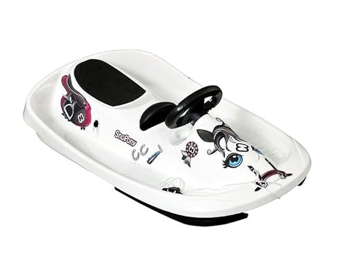Hamax | Lenkschlitten | SNO Fantasy | Kältebeständiges Polyethylen | 95 cm | CE-Zertifizierung | Action auf der Rodelbahn