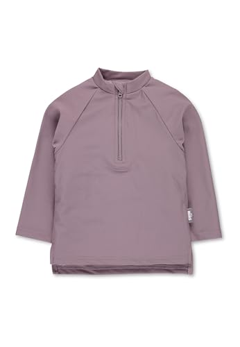 Sterntaler Langarm -Schwimmshirt - Mädchen Langarm Schwimmshirt - UV Shirt mit UV -Schutz 50+ aus Bademodenstoff mit Reißverschluss und Stehkragen - Rashguard Baby und Kinder Badespaß - blasslila, 86