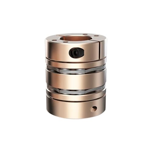 CONTIA Motor-Schrumpfmembranwelle D87L98, Flexible Kupplung mit hoher Steifigkeit, Doppelscheibe, 8 Schrauben, 20–36 mm (Size : 33X33)