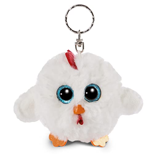 NICI Glubschis: Das Original – Glubschis Schlüsselanhänger Henne Henlou 9 cm – Huhn Kuscheltieranhänger mit Schlüsselring für Schlüsselband, Schlüsselbund & Schlüsselhalter – Taschenanhänger