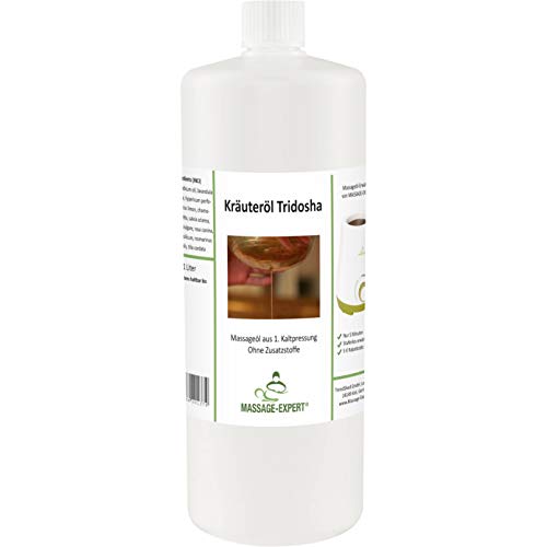 Ayurveda-Kräuteröl Tridosha von MASSAGE-EXPERT, erste Kaltpressung, 1 Liter