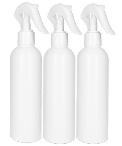 tek.vital 3 Sprühflaschen 250 ml aus hochwertigem HDPE Kunststoff | Nachfüllbare Zerstäuber Flaschen Für Reinigungsmittel, Desinfektionsmittel, Pflanzen und mehr | 3 Stück