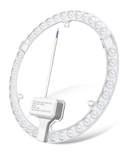DoRight 36W LED Modul UmrüStsatz für Deckenleuchten Natürliches Weiß 4000K Geeignet für Deckenleuchtengehäuse aus Eisen CRI 98+ für Küche, Wohnzimmer, Einkaufszentrum 220V