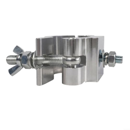 1 x leichte Traversenschellen, Bühnenrohrschelle aus Aluminiumlegierung, Bühnenklemme für 4 - 5,2 cm Rohre, O-Klemme, manuelle Installation, verbesserte Stabilität, Theater-, Pub-Event-Beleuchtung (C)