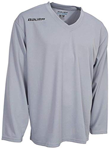 Bauer Flex Series Eishockey-Übungs-Trikot – Silber – Jugend XS/S