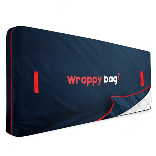 Wrappybag – wasserdichte Matratzenhülle aus Oxford-Polyester – Aufbewahrungstasche mit 4 Tragegriffen – Ideal für Umzug, Lagerung & Transport – 90 x 200 cm