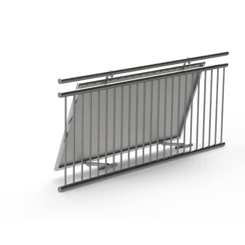 SOLAR ALLin Balkonhaken-Montageset Plus für Solarmodule 0°, 15°-30° Befestigungssystem für Balkonkraftwerk