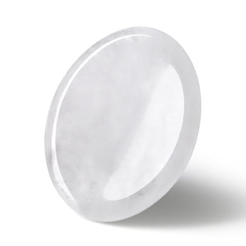 QINJIEJIE Bergkristall Kristalle Handschmeichler SorgenSteinee Daumen EdelSteine Oval Kristall HeilSteinee Palm Steine Stress Relief Reiki Heilung Meditation