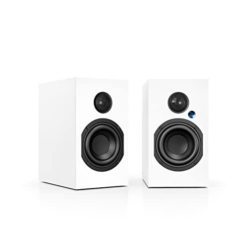 Nubert nuBoxx A-125 pro | WeiÃŸes PC-Lautsprecherpaar | 2 Stück Kompaktlautsprecher für Homeoffice | PC-Lautsprecher mit Bluetooth aptX HD| PC-Lautsprecher mit USB-C | Aktivboxen mit 2 Wege Technik