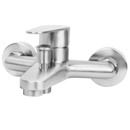 Minnhua Badewannenarmatur Wannenarmatur Mischbatterie Badewanne Einhebelmischer Wanne Armatur Badewanne Badewannenarmaturen Badarmatur Badewanne Einhebel Wandmontage Duscharmatur für Dusche und Wanne