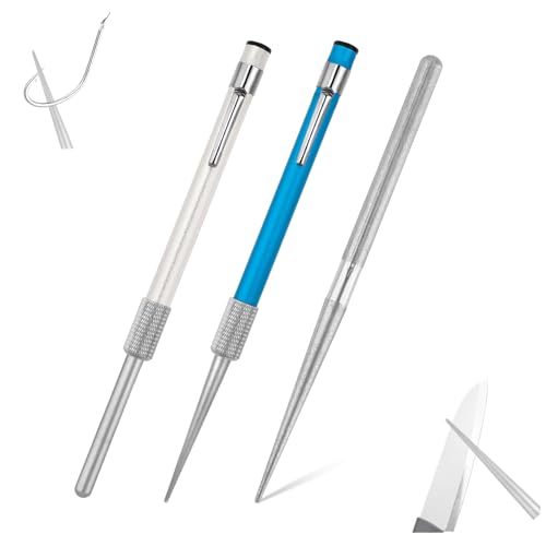 TIESOME Tragbarer Diamant Schleifstift,2Pcs Diamant Messerschärfer, Tragbarer Schleifstein Schleifer Diamant Schleifstift Schleifer Wetzstab Schleifstab Diamantschärfstift für Messer Jagd Küchenmesser