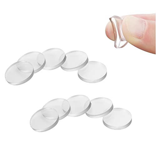 Prasacco 75 Stück Elastikpuffer, Transparent Anschlagpuffer Nicht Kleber Gummi Stoßfänger Glas Tischplatte Stoßfänger 20mm Runde Anti-Rutsch-Matten für Oberfläche der Glas Kunststoff Keramik