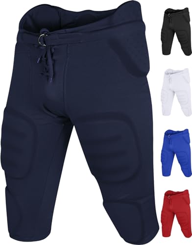 Penveer Fußballhose für Jugendliche, integrierte Sicherheitshose, bequem, für Jungen, Marineblau, Mittel