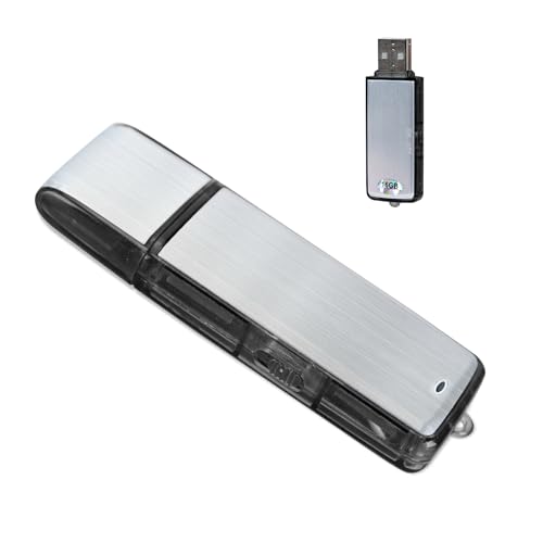 16G Mini Digital Voice Recorder – Podazz Sound Actived 90 Stunden Kapazität wiederaufladbarer USB-Soundrekorder mit Metallgehäuse für Vorlesungen Besprechungen